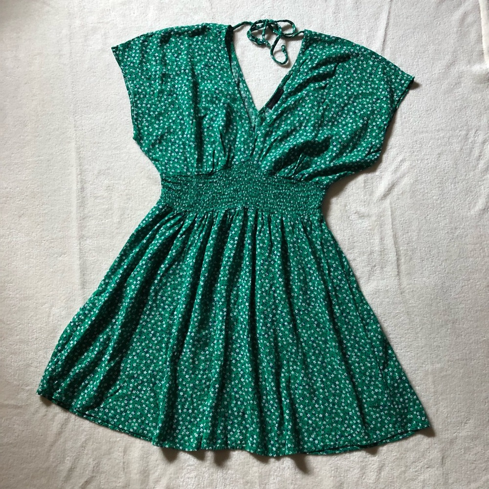 Bebop green floral dress
